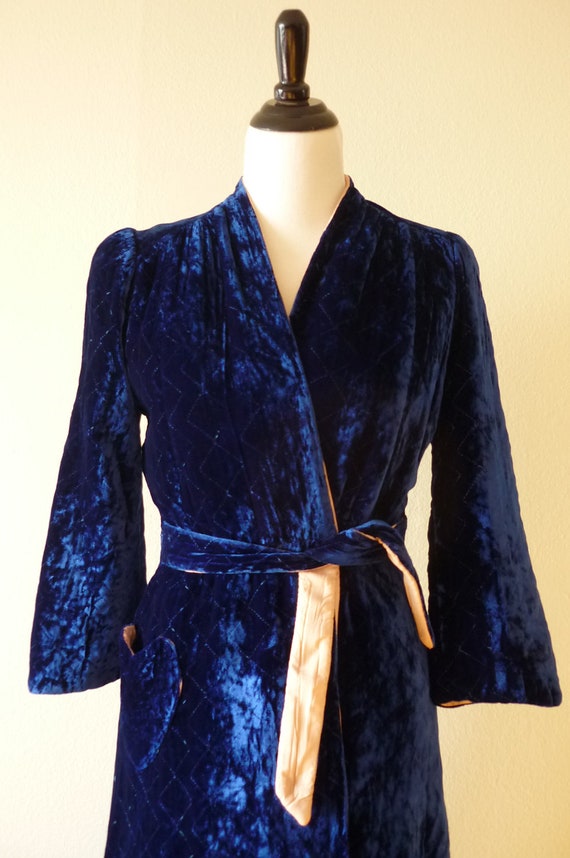 silk patchwork robe