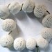Ceramic Porcelain Bead Sets White Textured Natural