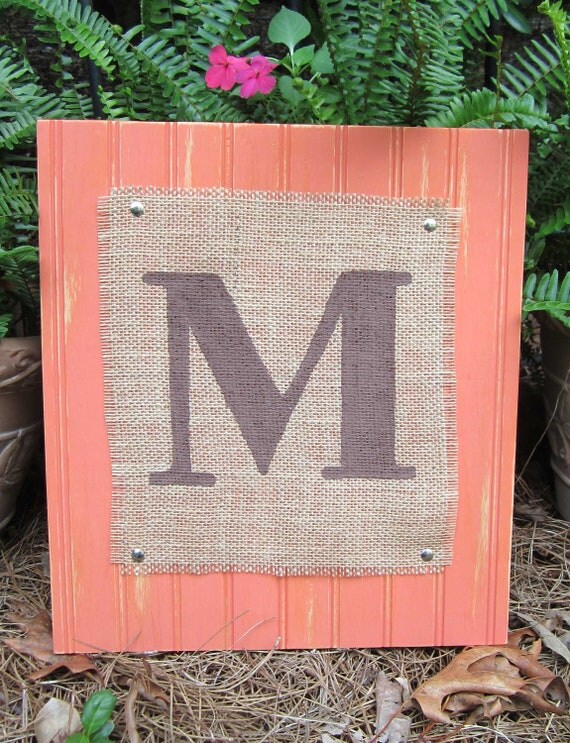 Items similar to Wooden Burlap Wall Decor on Etsy