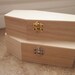 6 inch halloween unfinished plain wood coffin box