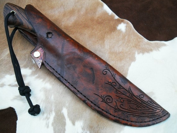 Custom Hand Tooled Leather Sheath For Your Knife