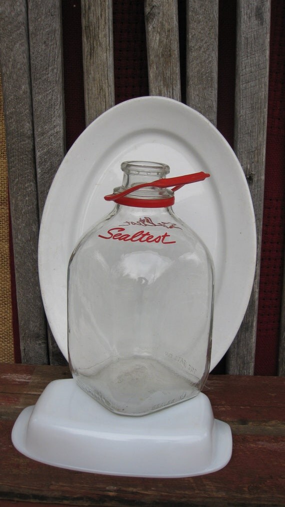 Gallon Sealtest Glass Milk Jug