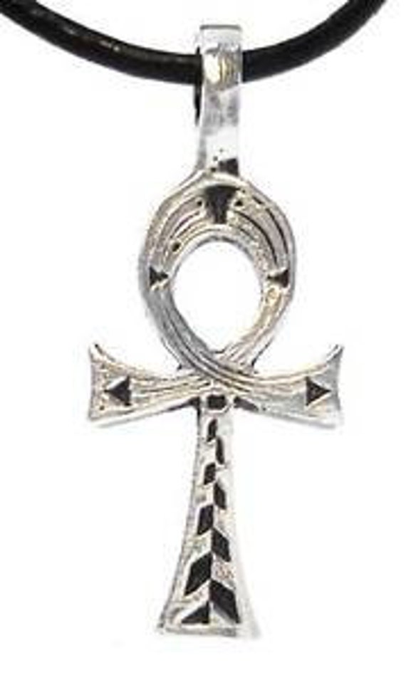 Pewter Ankh Egyptian Cross Egypt by BeachsideJewelryShop on Etsy