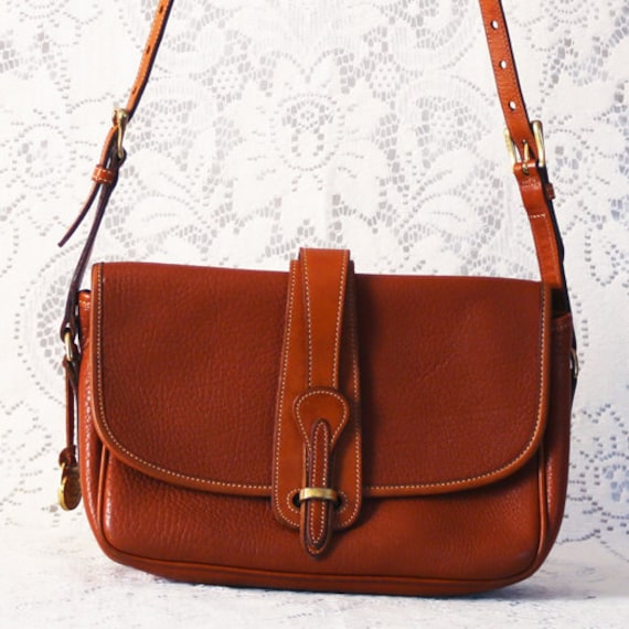 vintage dooney & bourke brown leather purse // by MoonRevival