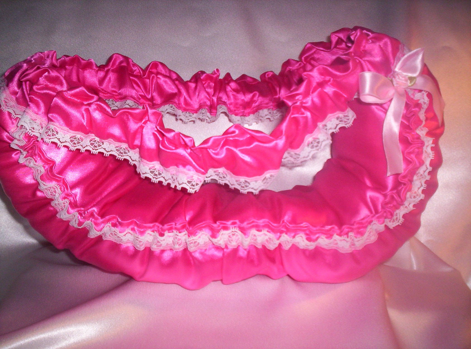 Adult Baby Sissy Waddle Diaper Daytime Panty Hot Pink Women