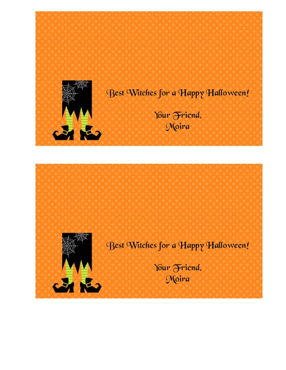 Printable Orange Witch Treat Bag Topper Il_570xn