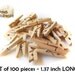100 Mini Clothes Pins 1.37" Natural Wood Wooden Clothespins - Pegs - Clothespins Natural color from Beech wood