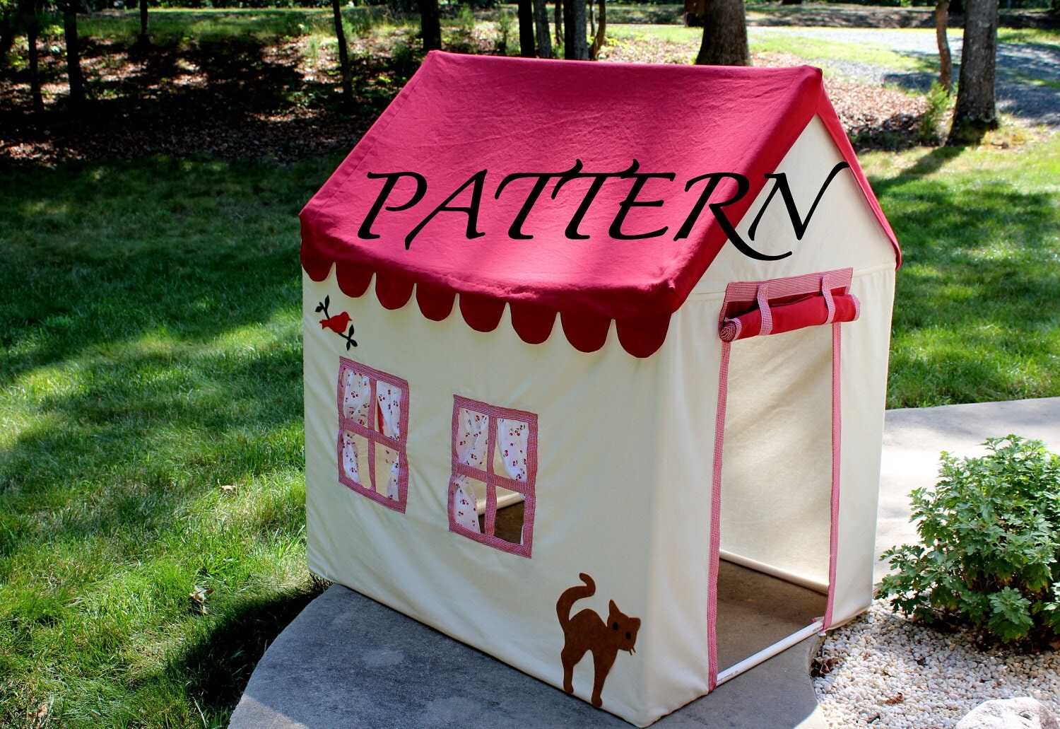 Playhouse with PVC frame Fort PATTERN by SewnBuddies on Etsy