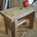 Re-Claimed Oak bench, stepstool