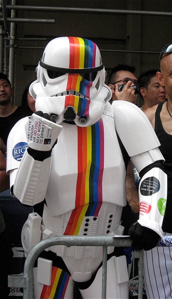 Items Similar To Star Wars Pride Nyc Rainbow Gay 5x7 Fine Art