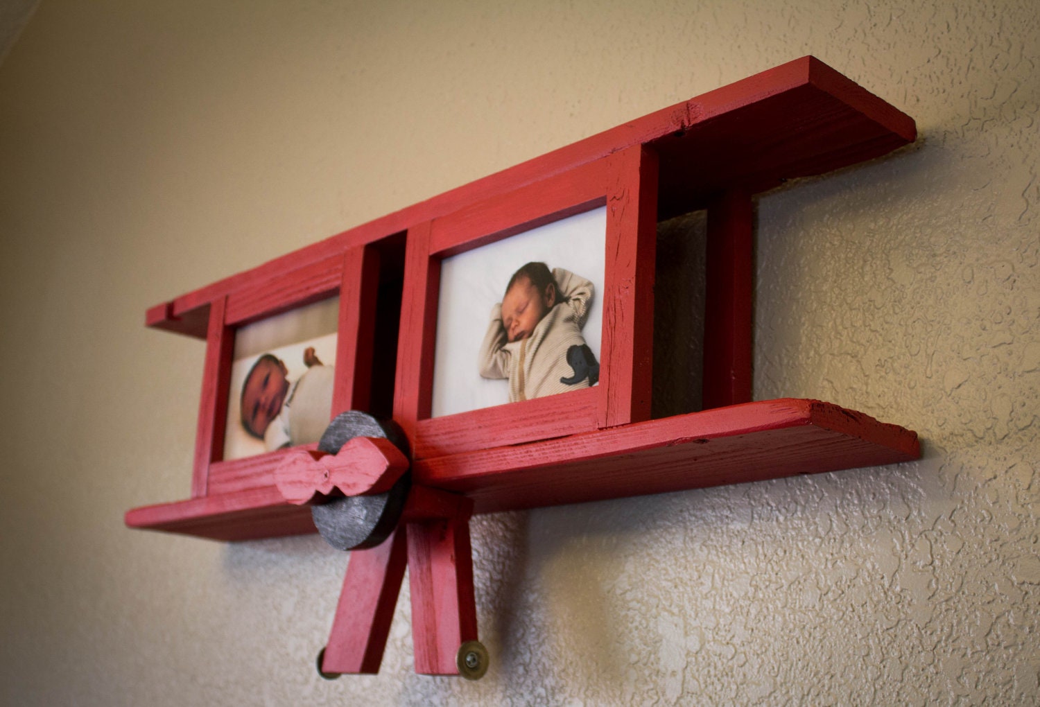Airplane with Picture Frames from Reclaimed Wood