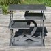 Small Decorative Wood & Iron Side Table or Night Stand