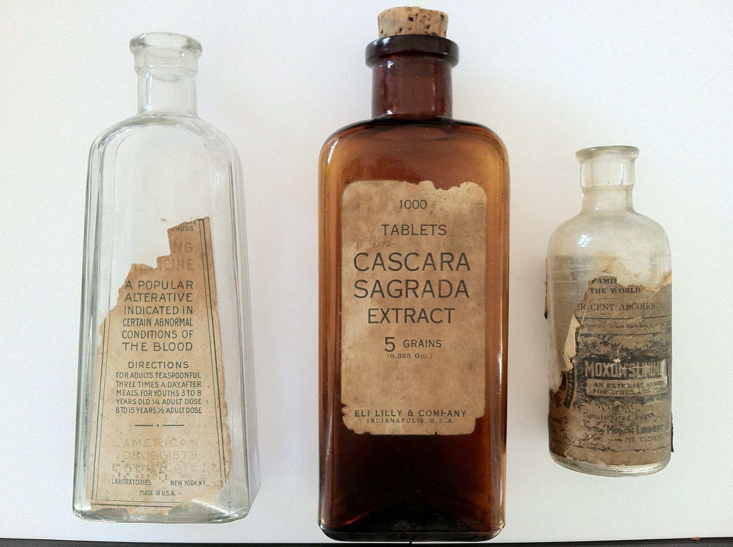 1930's Medicine bottles