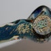 Customized Color Changing Glass Tobacco Pipe with your name written in a Marble on the side