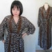 ON HOLD for M. Patrick/Vintage 1960's Dress/ Maxi Dress/ Leopard/ Loungewear/ Butterfield 8/ Large