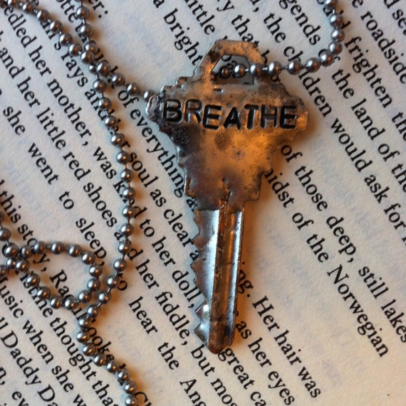 Items similar to Latchkey Kid "Breathe" Necklace on Etsy