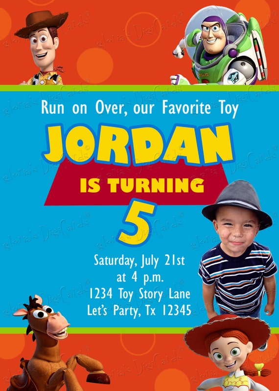 Items similar to Toy Story Party Invitation by Gloria's Digi Cards on