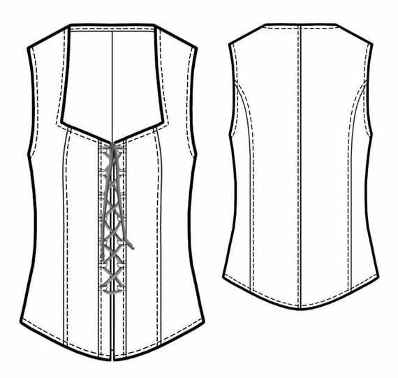 Items similar to 5440 PDF Sewing Pattern for Corset, Personalized for ...