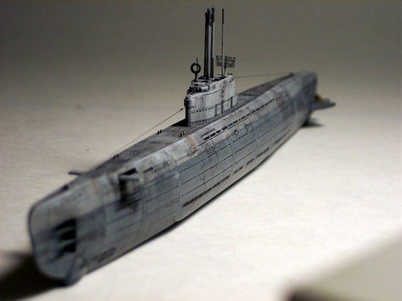 Items similar to German WWII Type XXI U-Boat Submarine 1/350 Finished