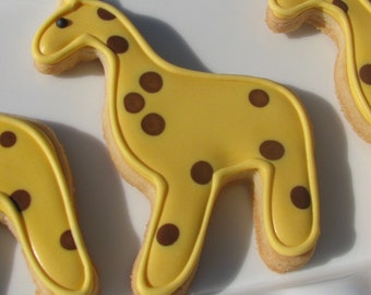 Giraffe Sugar Cookie