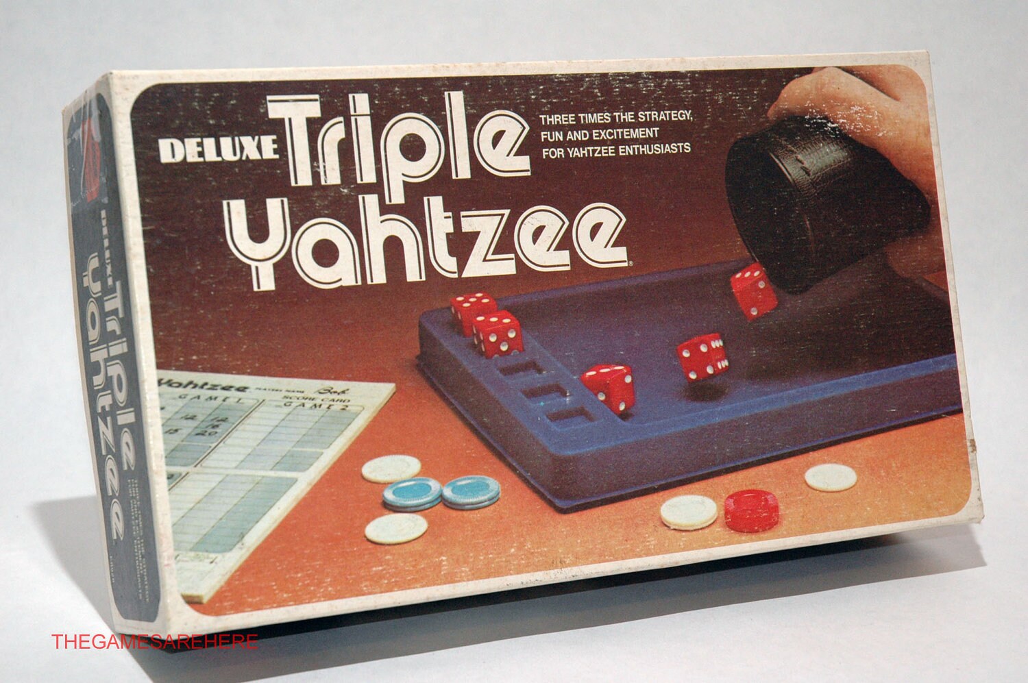 Triple Yahtzee Deluxe Edition from Lowe 1978 by TheGamesAreHere