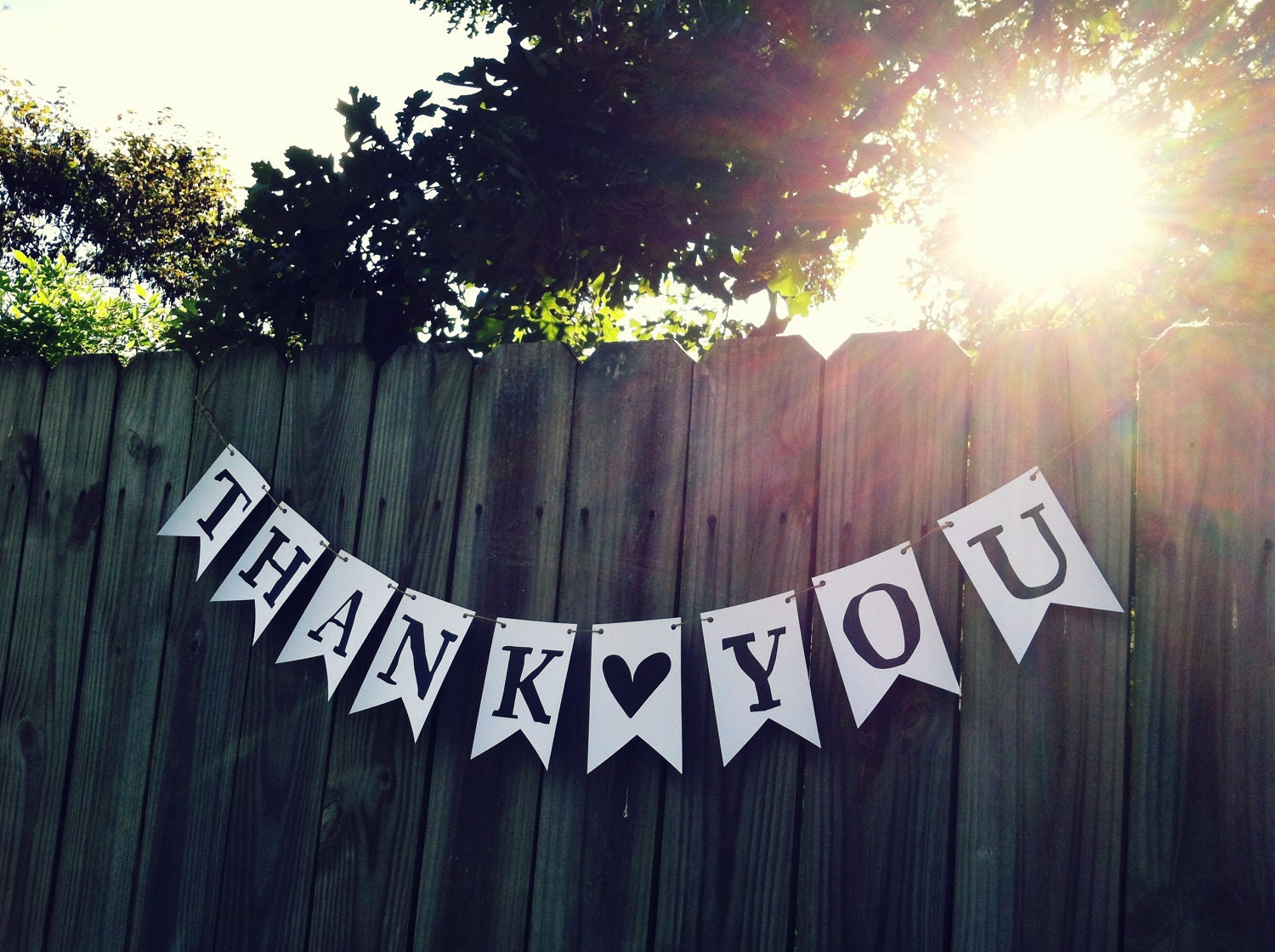 Printable THANK YOU Pennant Flag Banner Garland by TheCreativeErb