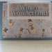 Handmade, Winter Wonderland, Winter Card, Snowman Card, Blue and White Card