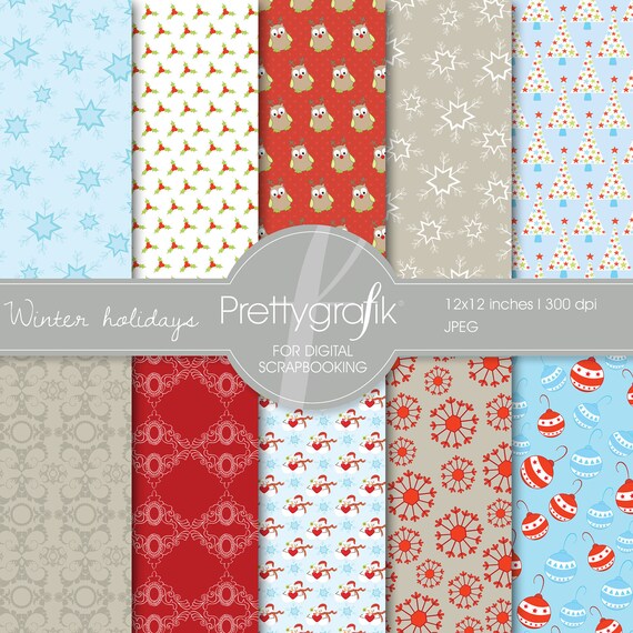 80% 0FF SALE Christmas digital paper, commercial use, scrapbook papers, background - PS559 Il_570xn