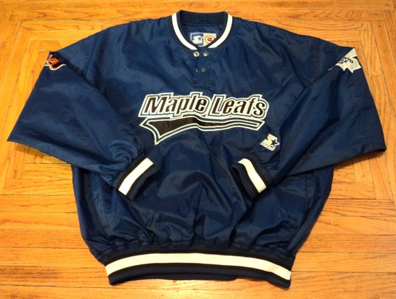 Vintage Toronto Maple Leafs Starter Jacket NHL Pullover Large