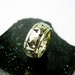 Wide 1920s Art Deco Ring, 14k White Gold, Hand Made Wedding Band, USA.