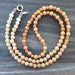 Red Aventurine Natural Gemstone/Stone Beaded Necklace - 'Orange Ombre'