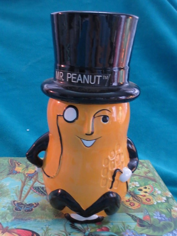 Planters Mr. Peanut Man Cookie Jar made in by EclecticClutterr
