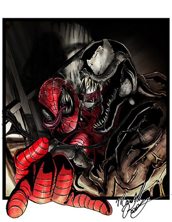 8x10 The Amazing Venom Spider-man Marvel