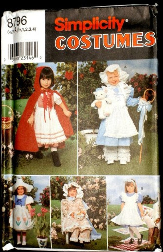 Simplicity Classic Nursery Rhyme Characters costume sewing