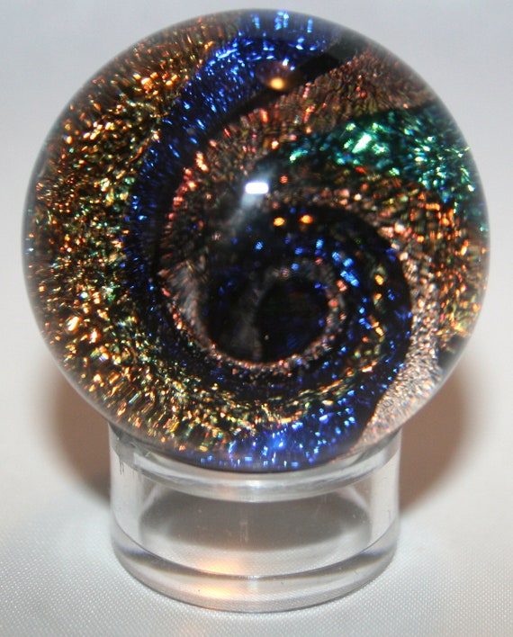 Dichroic Vortex Glass Marble