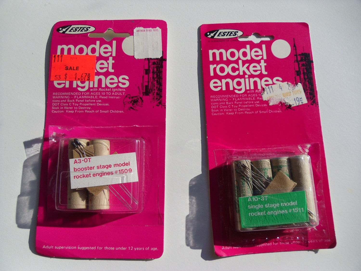 Vintage Estes Model Rocket Engines Single Stage No. 1511