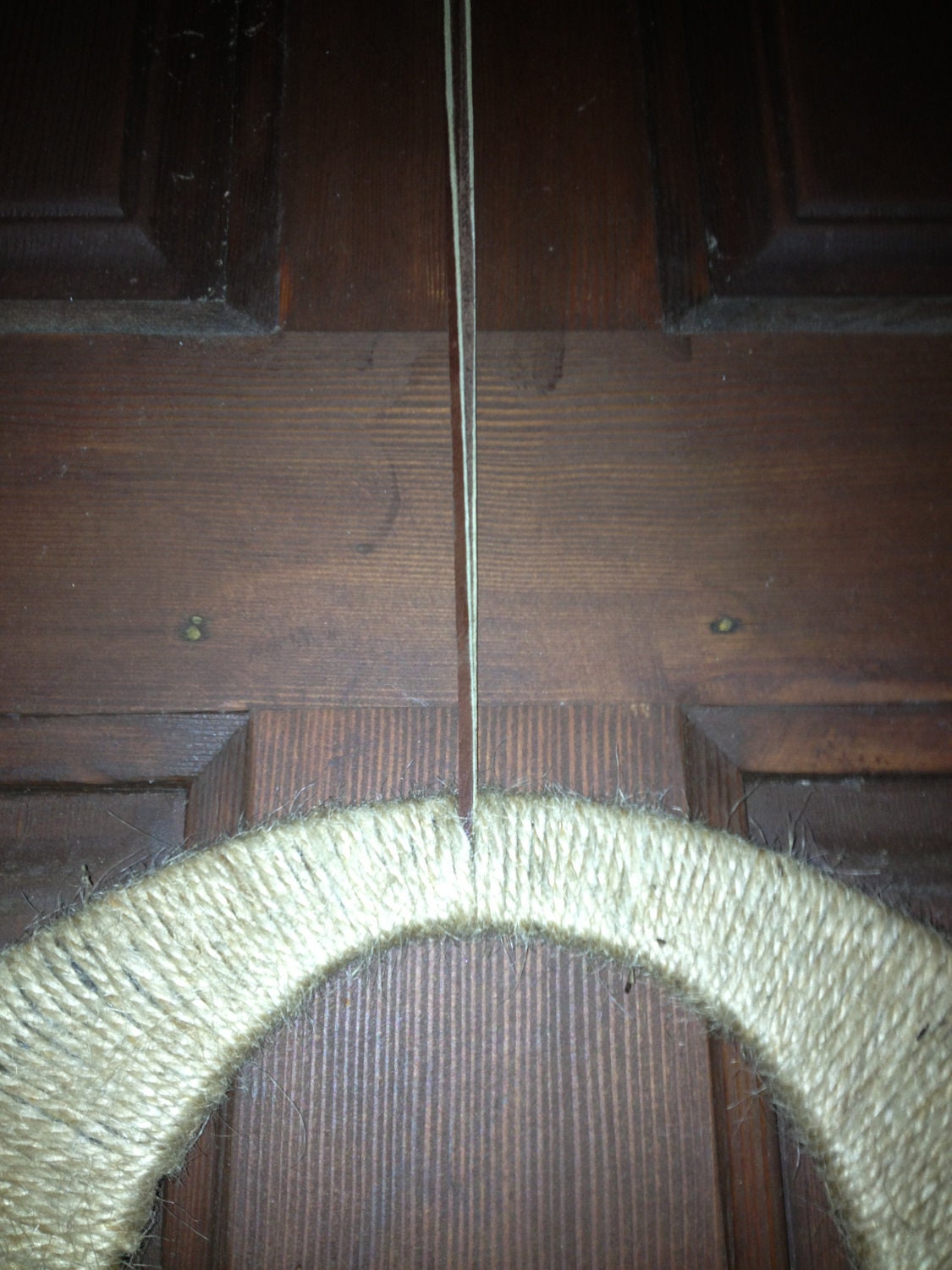 Custom Twine Wrapped Hanging Letter Front Door Wall Decor