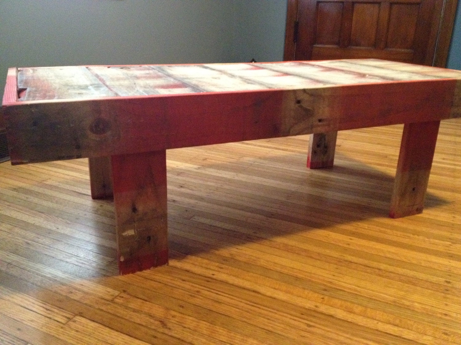 Reclaimed Red Pallet Coffee Table