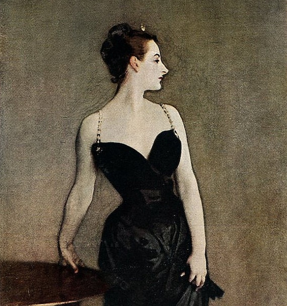 Madame X John Singer Sargent American Painting Antique
