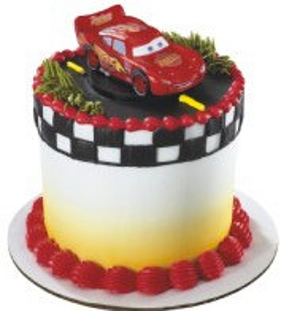 Items similar to Lightning McQueen From Cars Petite Cake Topper. on Etsy