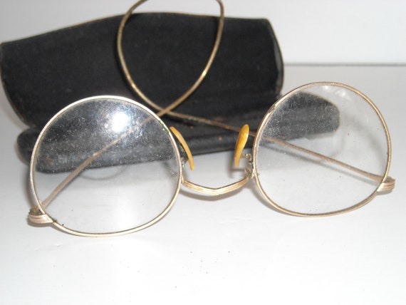 Antique Early 1940 S Gold Eyeglasses