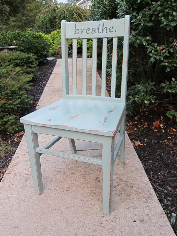 Items similar to Shabby Chic wood chair on Etsy