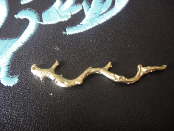 Vermeil 18k gold over 925 sterling silver branch charm by usaw