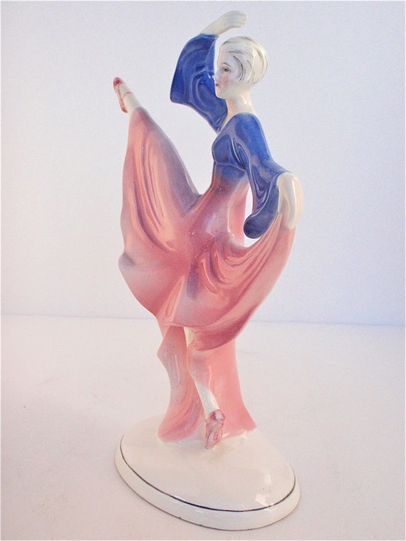 1930's Katzhutte Art Deco Dancing Porcelain Figurine