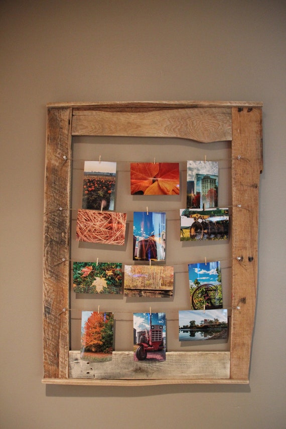 12 place pallet wood picture frame