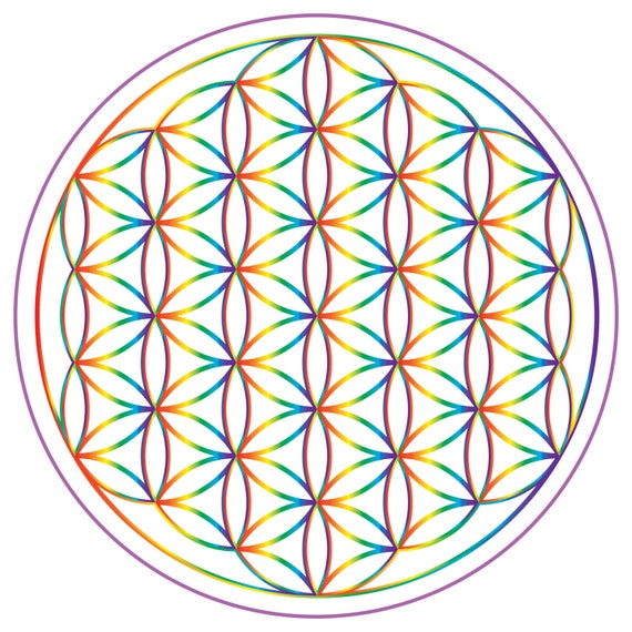 Flower of Life 12 x 12 Print on Poster by ElementalHealingShop