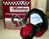 Winston Promo AM FM Headphone Radio