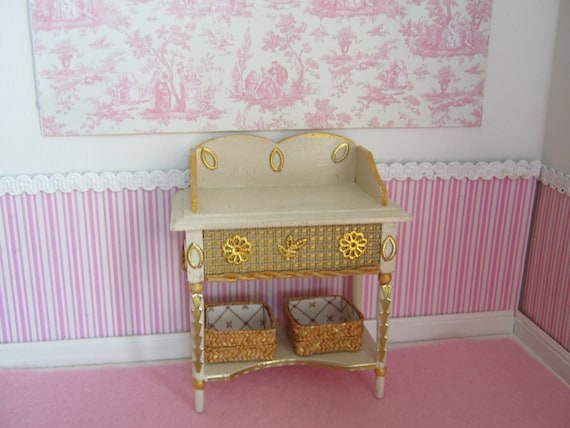 A table. dollhouse miniature, scale 1:12