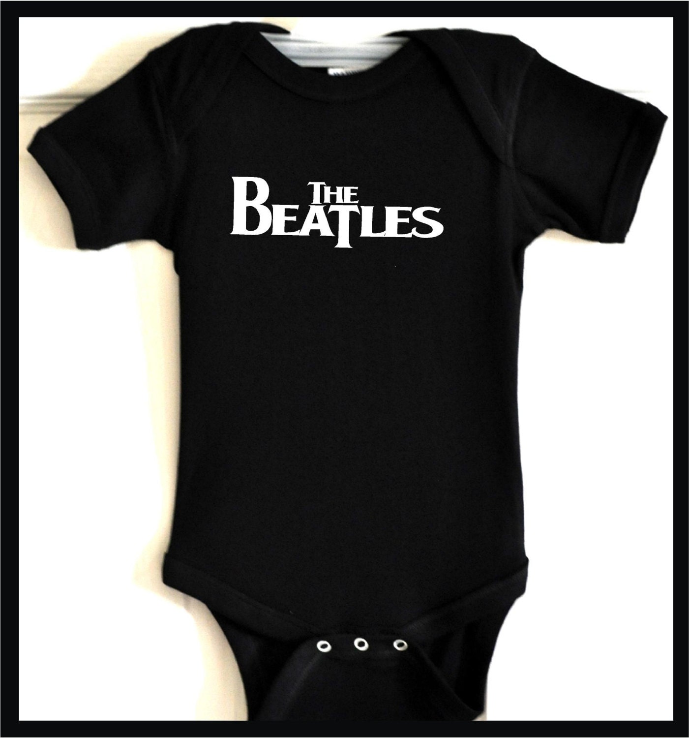 wb the beatles baby romper infant retro clothes black