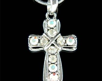 charm Lord t CROSS  cross  Chris last in  a God Jesus Charm market Swarovski Religious Crystal Pendant